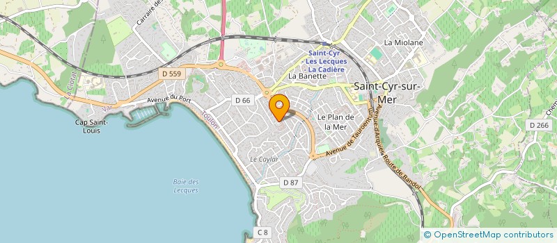 localisation de l'entreprise MONSIEUR TALON LEROY à SAINT-CYR-SUR-MER