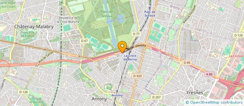 localisation de l'entreprise MONSIEUR TAMATU CHANSEAU à ANTONY