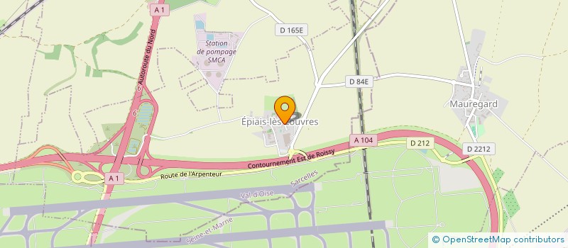 localisation de l'entreprise MONSIEUR TAMER IBRAHIM  EPIAIS-LES-LOUVRES