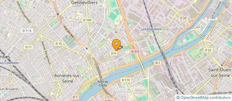 localisation de l'entreprise MONSIEUR TAMSIR KANOUTE  GENNEVILLIERS
