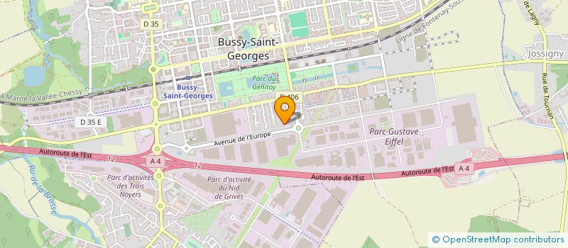 localisation de l'entreprise MONSIEUR TAMSIR TAMSIR DIAGNE  BUSSY-SAINT-GEORGES