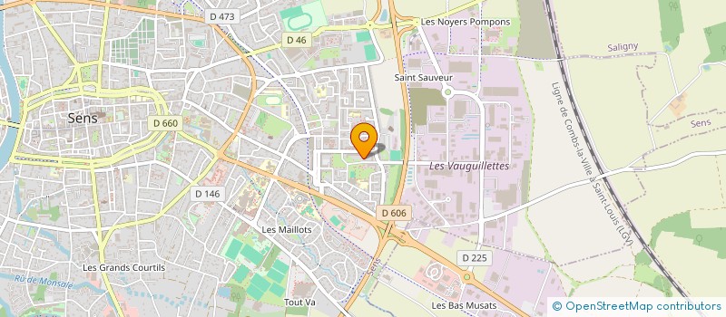 localisation de l'entreprise MONSIEUR TANCREDE ADELAKOUN  SENS