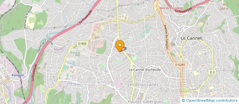 localisation de l'entreprise MONSIEUR TANCREDE BELLIA à LE CANNET