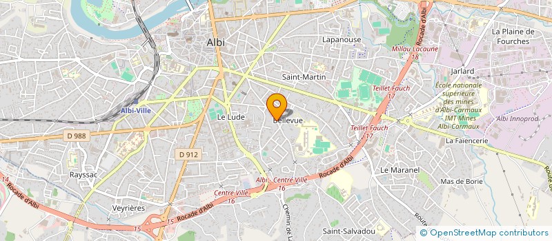 localisation de l'entreprise MONSIEUR TANCREDE MARTIN à ALBI