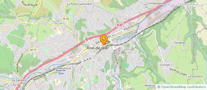 localisation de l'entreprise MONSIEUR TANER DONMEZ à RIVE-DE-GIER