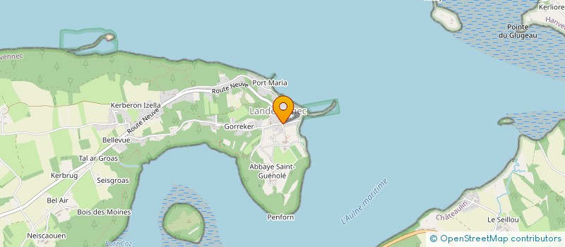 localisation de l'entreprise MONSIEUR TANGI QUERE  LANDEVENNEC