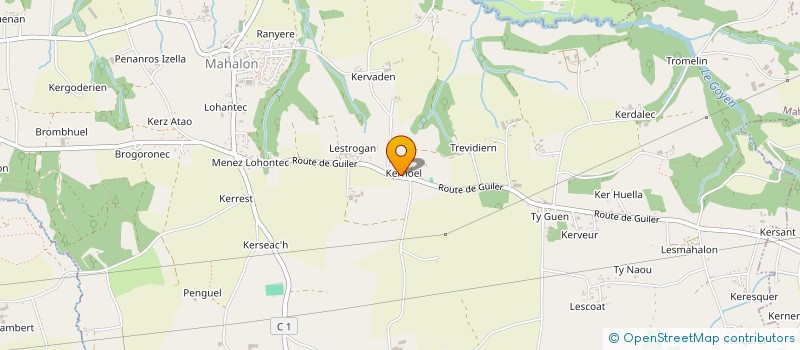 localisation de l'entreprise MONSIEUR TANGUY BARIOU  MAHALON