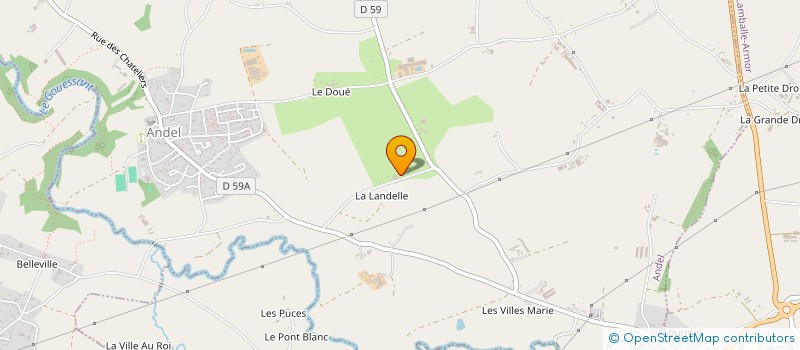 localisation de l'entreprise MONSIEUR TANGUY BAUDET  ANDEL