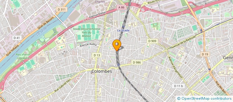 localisation de l'entreprise MONSIEUR TANGUY BENZOT-GBETTI à COLOMBES