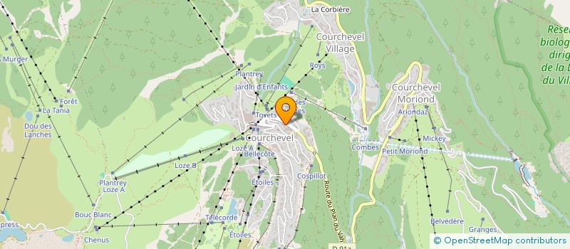 localisation de l'entreprise MONSIEUR TANGUY BERNARD BOSMORIN à COURCHEVEL