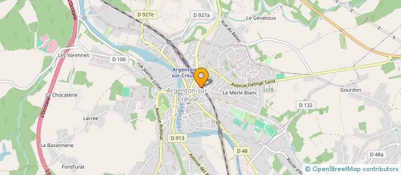 localisation de l'entreprise MONSIEUR TANGUY BERNERON à ARGENTON-SUR-CREUSE