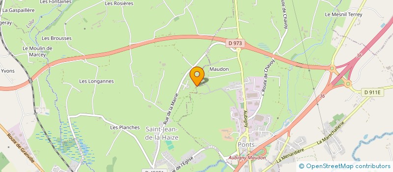 localisation de l'entreprise MONSIEUR TANGUY BERNIERE  SAINT-JEAN-DE-LA-HAIZE