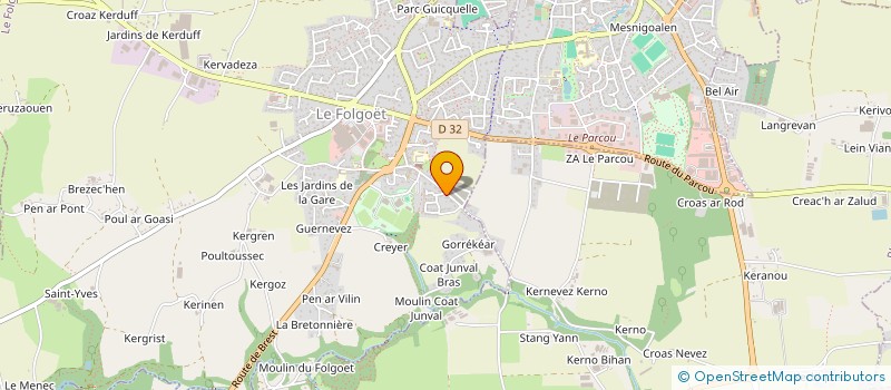 localisation de l'entreprise MONSIEUR TANGUY BIGOT  LE FOLGOET