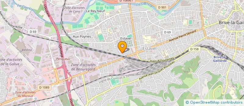 localisation de l'entreprise MONSIEUR TANGUY BORDES  BRIVE-LA-GAILLARDE