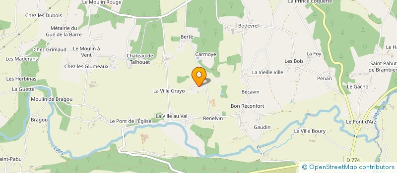 localisation de l'entreprise MONSIEUR TANGUY BOUVET à PLUHERLIN