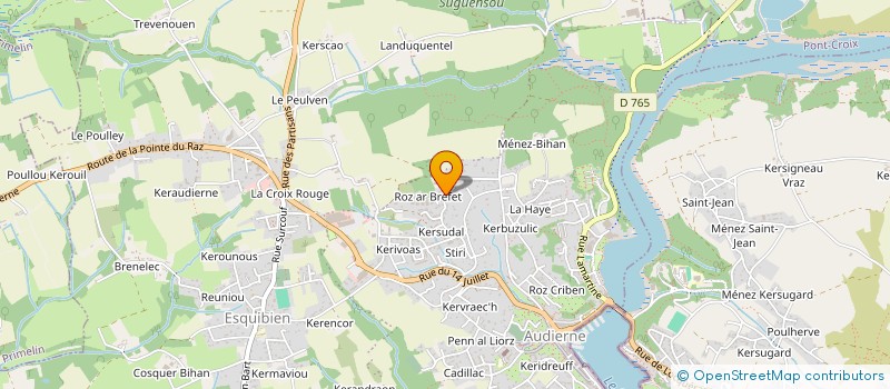 localisation de l'entreprise MONSIEUR TANGUY CAJEAN  AUDIERNE