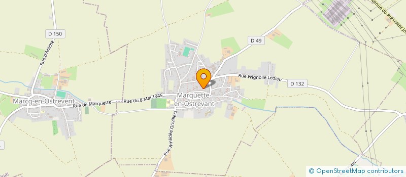 localisation de l'entreprise MONSIEUR TANGUY CAPELLE  MARQUETTE-EN-OSTREVANT