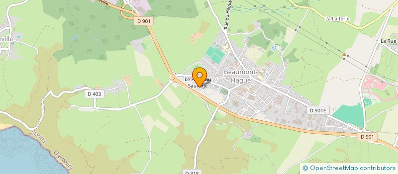 localisation de l'entreprise MONSIEUR TANGUY CASTEL  LA HAGUE