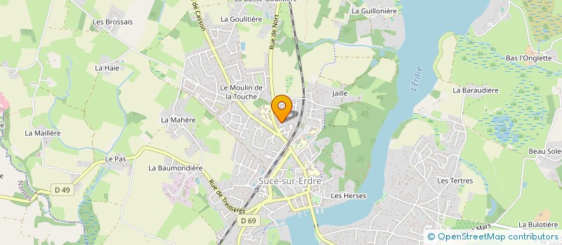 localisation de l'entreprise MONSIEUR TANGUY CHEVALIER  SUCE-SUR-ERDRE