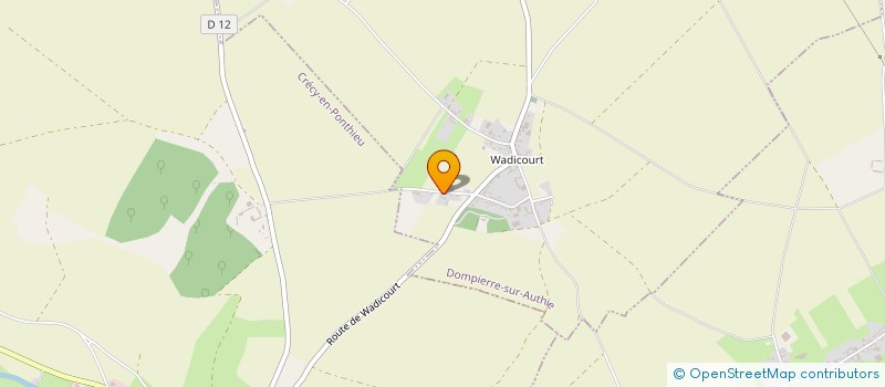 localisation de l'entreprise MONSIEUR TANGUY COQUERELLE  DOMPIERRE-SUR-AUTHIE