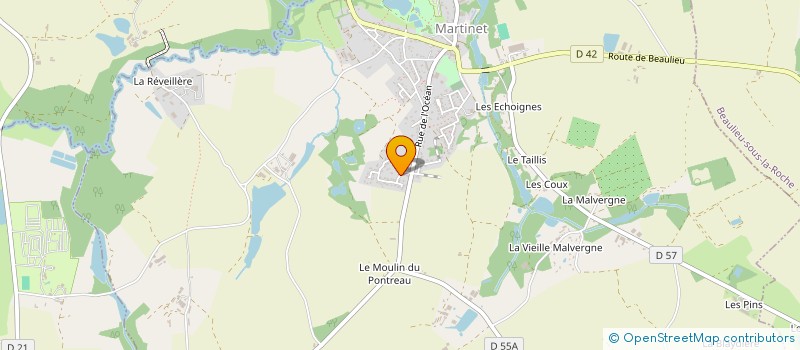 localisation de l'entreprise MONSIEUR TANGUY CRAIPEAU  MARTINET