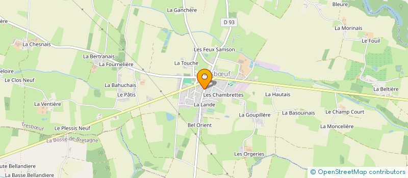 localisation de l'entreprise MONSIEUR TANGUY DECHIRON  TRESBUF