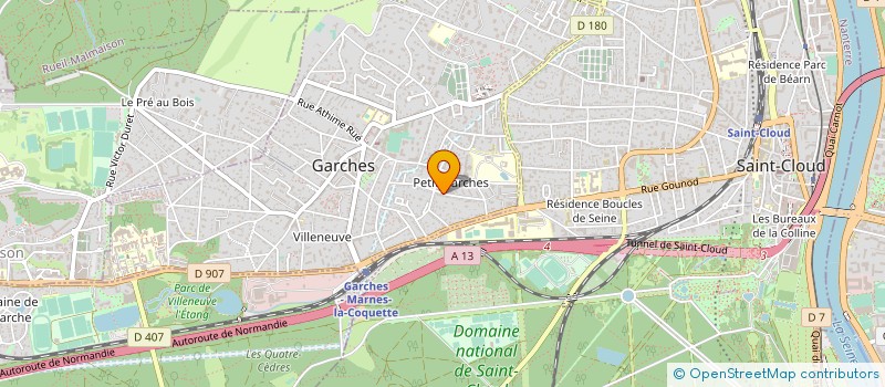 localisation de l'entreprise MONSIEUR TANGUY DESANDRE à GARCHES