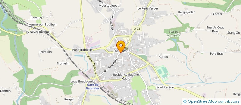 localisation de l'entreprise MONSIEUR TANGUY DUVAUCHELLE à BANNALEC