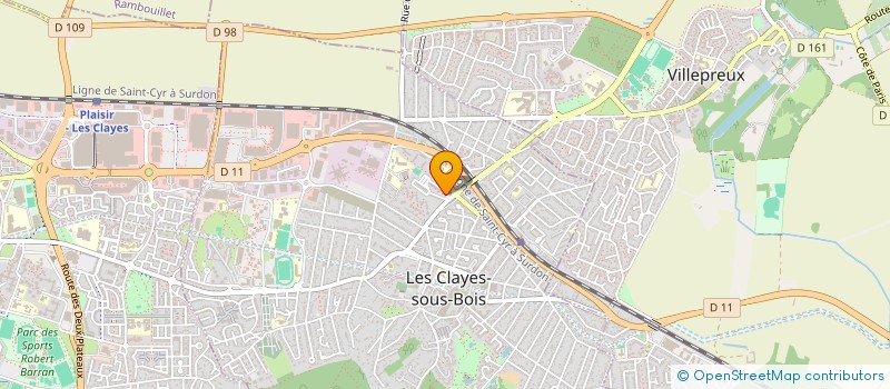 localisation de l'entreprise MONSIEUR TANGUY FARRUGIA  LES CLAYES-SOUS-BOIS