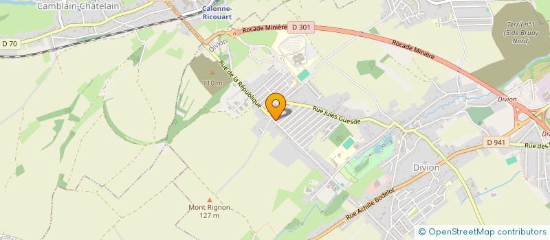 localisation de l'entreprise MONSIEUR TANGUY FLOUQUET  DIVION