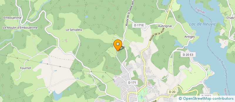 localisation de l'entreprise MONSIEUR TANGUY GORGEON  NEUVIC