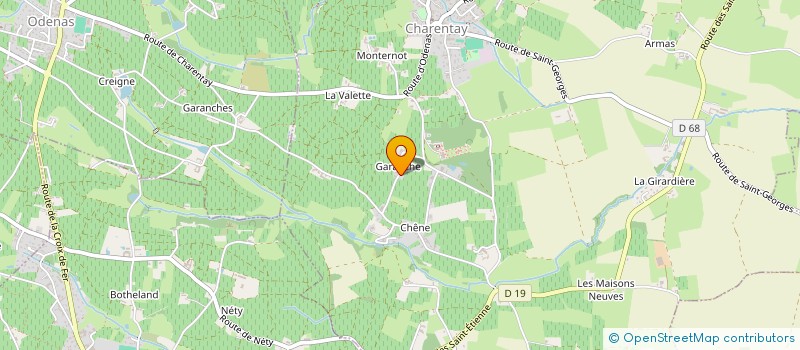 localisation de l'entreprise MONSIEUR TANGUY JAFFRE  CHARENTAY