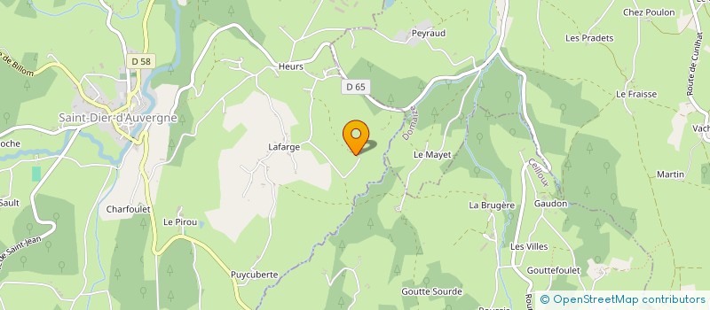 localisation de l'entreprise MONSIEUR TANGUY LAMBERT  ST DIER D AUVERGNE