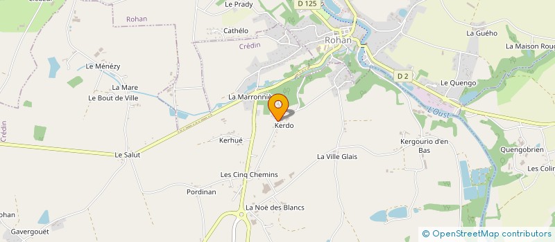 localisation de l'entreprise MONSIEUR TANGUY LE DORE  CREDIN