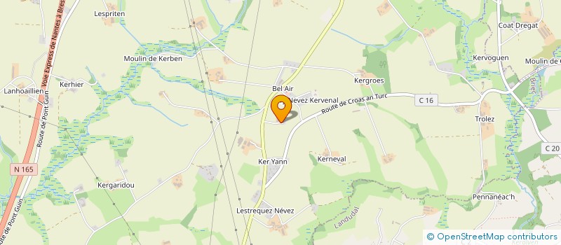 localisation de l'entreprise MONSIEUR TANGUY LE MENN  BRIEC