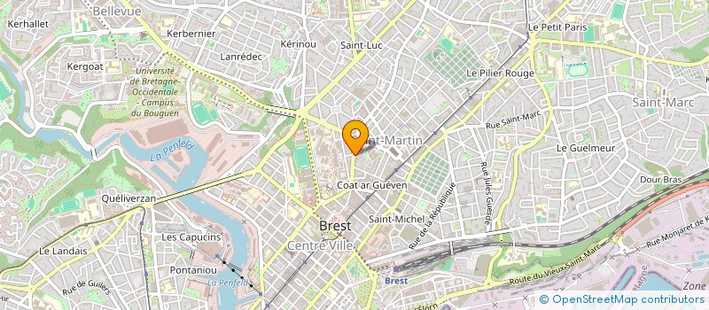 localisation de l'entreprise MONSIEUR TANGUY LE MEUR à BREST