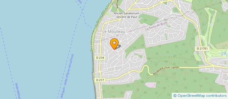 localisation de l'entreprise MONSIEUR TANGUY LE SAOUT à LA TESTE-DE-BUCH