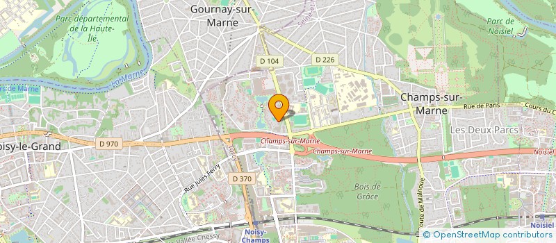 localisation de l'entreprise MONSIEUR TANGUY MOKWAKA  CHAMPS-SUR-MARNE