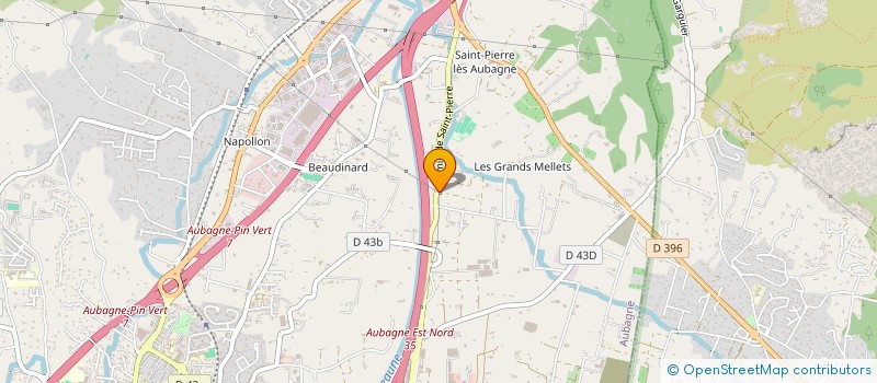 localisation de l'entreprise MONSIEUR TANGUY MONGE  AUBAGNE