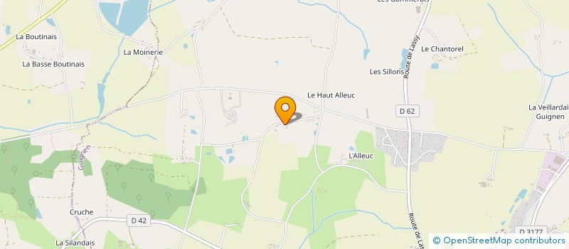 localisation de l'entreprise MONSIEUR TANGUY MONNIER  GUIGNEN