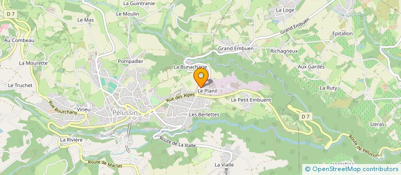 localisation de l'entreprise MONSIEUR TANGUY MOUCHEBOEUF  PELUSSIN