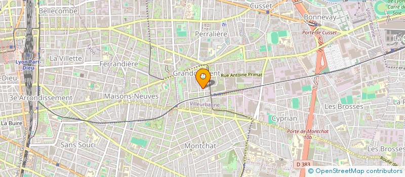 localisation de l'entreprise MONSIEUR TANGUY OMBEDE  VILLEURBANNE