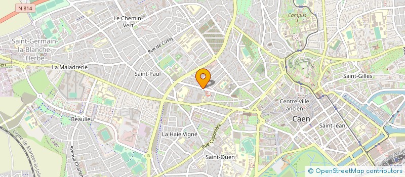 localisation de l'entreprise MONSIEUR TANGUY PINEL à CAEN