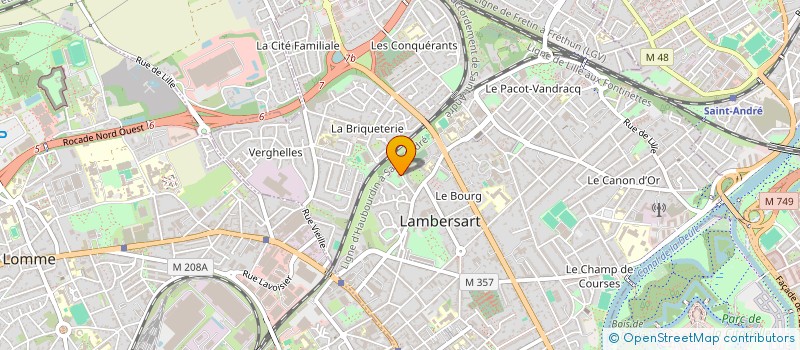 localisation de l'entreprise MONSIEUR TANGUY PRUVOST à LAMBERSART