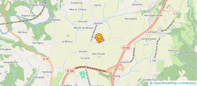 localisation de l'entreprise MONSIEUR TANGUY RANNOU à QUIMPER