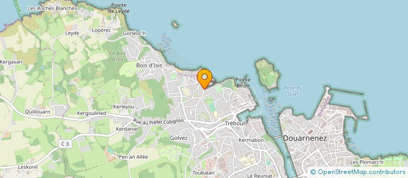 localisation de l'entreprise MONSIEUR TANGUY RAVACH à DOUARNENEZ