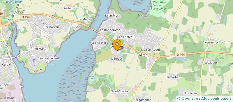 localisation de l'entreprise MONSIEUR TANGUY ROGEL  HENNEBONT