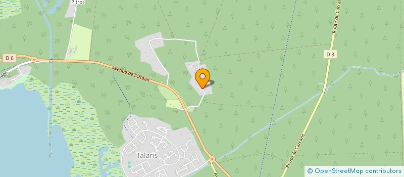 localisation de l'entreprise MONSIEUR TANGUY THOMAS  LACANAU