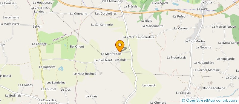 localisation de l'entreprise MONSIEUR TANGUY VAULEON  MAEN ROCH