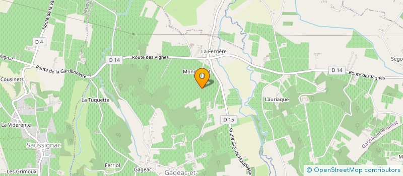 localisation de l'entreprise MONSIEUR TANGUY VILLEGENTE  BORDEAUX